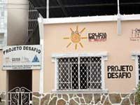 Foto da casa onde funciona o projeto Desafio