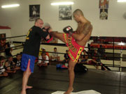 Foto de treino do Muay Thai