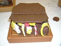 foto de caixa em chocolate