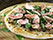 Pizza de javali com figo fresco e ervas