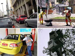 Fotos de situações no trânsito