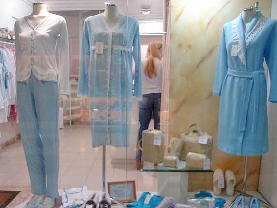 Foto de vitrine de pijamas