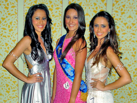 Foto das tr?s primeiras colocadas no Miss JF 2009
