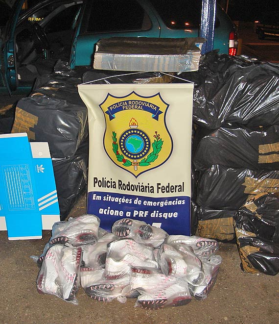 Foto da apreens?o de mercadoria falsificada
