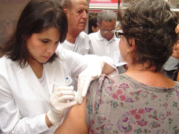 Foto da vacinação