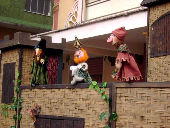 Foto da apresenta&ccedil;&atilde;o do Giramundo