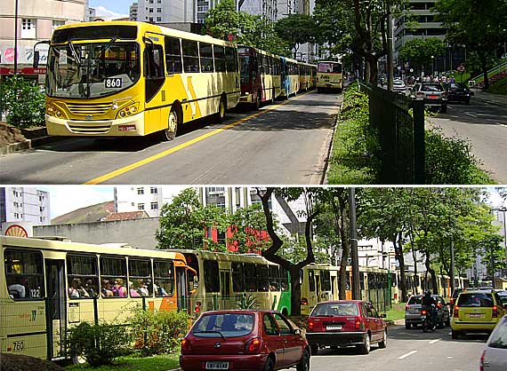 Tr&acirc;nsito retido na avenida Rio Branco