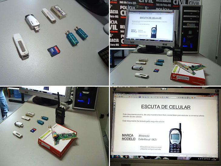 Fotos de objetos apreendidos