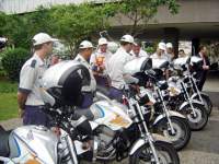 Foto das motos que ser?o usadas pelos agentes de fiscaliza??o de tr?nsito da Prefeitura de Juiz de Fora para atendimento de acidentes que aconet?am nas vias de Juiz de Fora