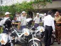 Foto das motos que ser?o usadas pelos agentes de fiscaliza??o de tr?nsito da Prefeitura de Juiz de Fora para atendimento de acidentes que aconet?am nas vias de Juiz de Fora