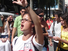 Foto Manifesta??o dos Estudantes