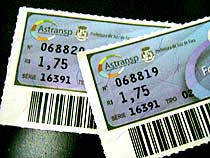 foto de vale transporte