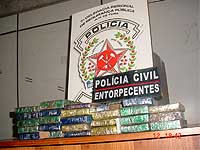 foto da droga apreendida