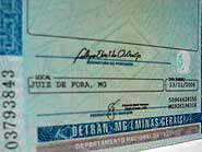 Foto de carteira de motorista