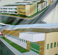 Foto de maquete do hospital