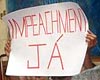 Cartaz escrito impeachment