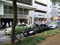 Foto de carros na Avenida Rio Branco