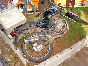 Foto de acidente moto