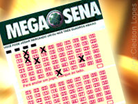 Foto ilustrativa de um bilhete premiado