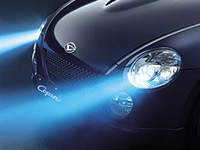 Foto de um farol xenon