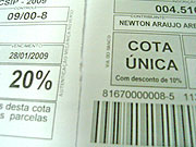 Foto do carn? do iptu