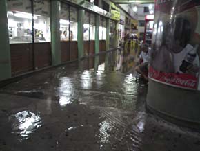 Foto da galeria alagada