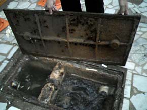 Foto da galeria alagada