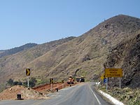 Foto do trecho da Br-267 em reparos