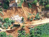 Foto dos estragos das chuvas em Muria?