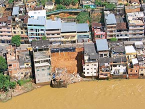 Foto dos estragos das chuvas em Muria?