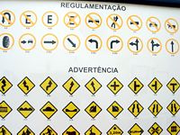 foto de placas de trânsito