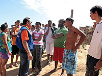 Foto da visita da Defesa Civil ao bairro Amazônia