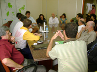 Foto da reunião na Câmara