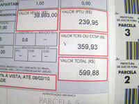 Foto de carnê do IPTU