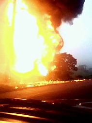Foto do inc&ecirc;ndio