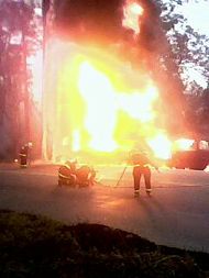 Foto do inc&ecirc;ndio