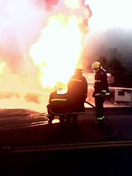 Foto do inc&ecirc;ndio