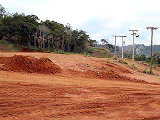 Terreno onde será construída sede