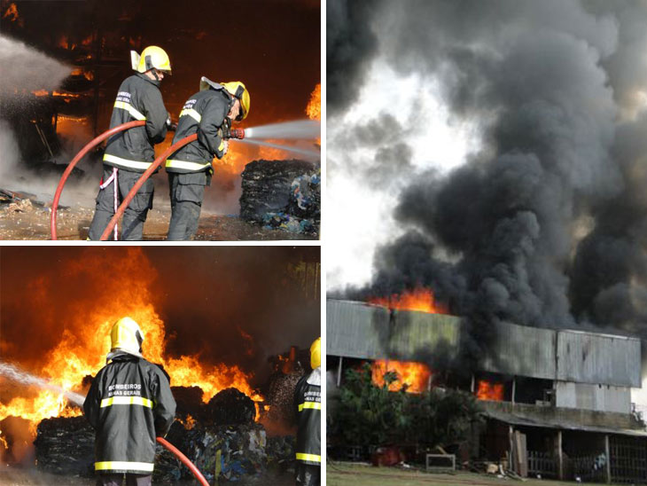 Fotos do incêndio