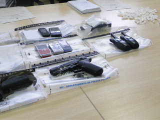 Foto de objetos apreendidos