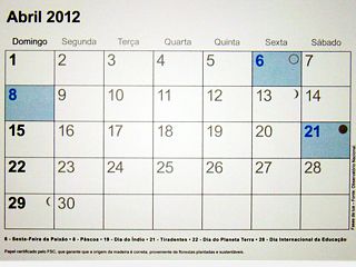 Foto de calend&aacute;rio