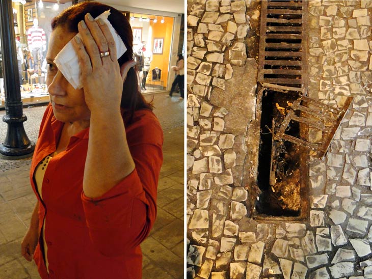 Mulher fica ferida na São João