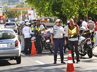 Blitz motofretistas no S&atilde;o Pedro