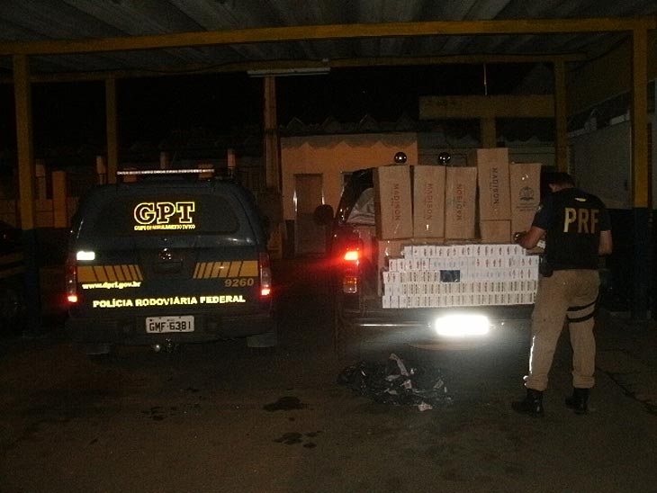 apreensão de cigarros da PRF