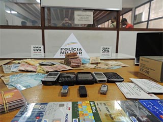 Foto: PC / PM Material apreendido