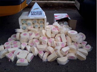 Queijo apreendido