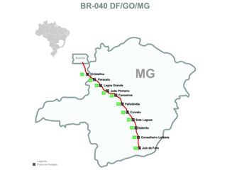 Foto: ANTT/Divulgação Trecho da BR-040