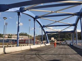 Alterações foram realizadas após a inauguração da ponto Luiz Ernesto Bernardino Alves Filho. Foto: Divulgação/ PJF Avenida Brasil