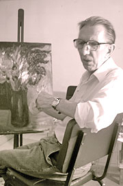 Foto de Dnar Rocha pintando