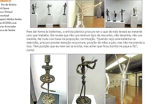 Imagem 
da primeira p?gina do caderno Cultura que mostra a mat?ria de Fl?vio Nascimento